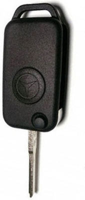 Κέλυφος Κλειδιού Αυτοκινήτου με Λάμα Αναδιπλούμενο με 1 Κουμπί για Mercedes Benz