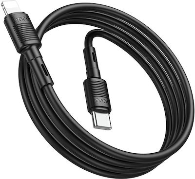 Hoco Χ83 USB-C to Lightning Cable 20W Μαύρο 1m