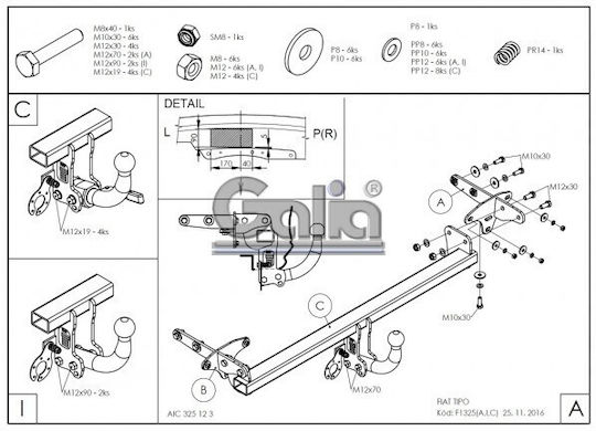 Galia Abschlepphaken Auto Fiat E-Commerce-Website