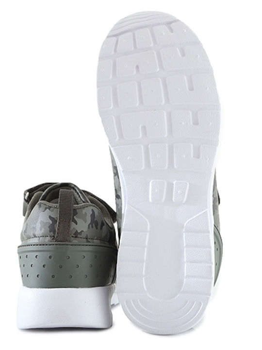 Campilio 2V Παιδικά Sneakers με Σκρατς Χακί