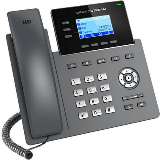 Grandstream GRP2603 Ενσύρματο Τηλέφωνο IP 6 γραμμών Μαύρο