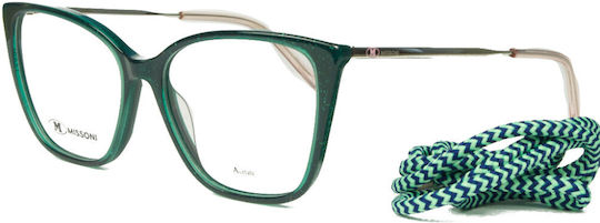 Missoni Eyeglass Frame Butterfly Green MMI 0123 VQY