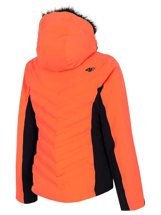 4F Women's Ski & Snowboard Jacket Orange H4Z20-KUDN012-62N