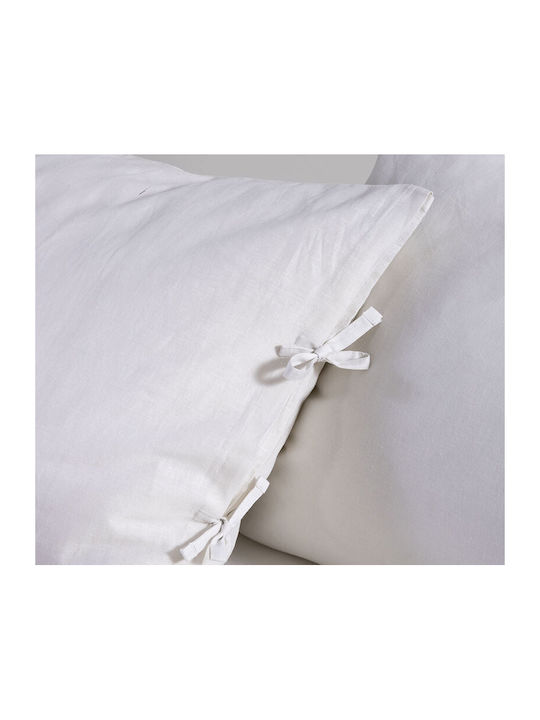 Nef-Nef Homeware Чаршаф Кралица 240x270см. Ecru