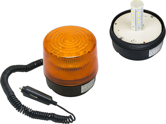 Blow Far Auto LED 12V Impermeabil 10cm cu Portocaliu Iluminare