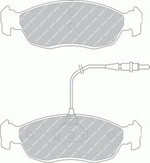 Ferodo Bremsbelag Vorderseite Für Citroen Saxo Xsara Peugeot 106