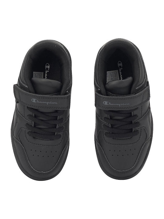 Rebound Ps Παιδικά Sneakers με Σκρατς Μαύρα