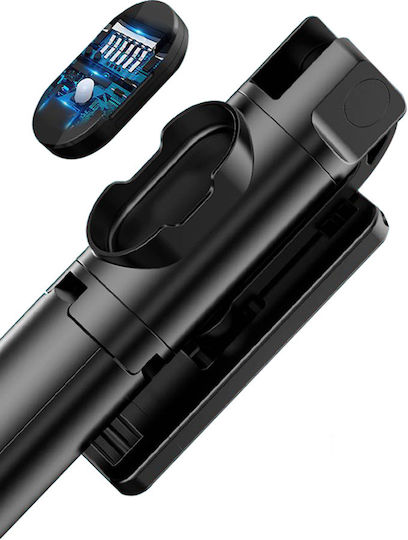 Earldom ET-ZP16 Selfie Stick με Bluetooth Μαύρο