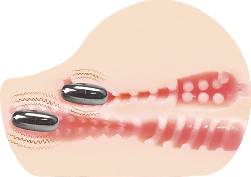 Baile Nature Skin Masturbator Butt with Vibration Flesh