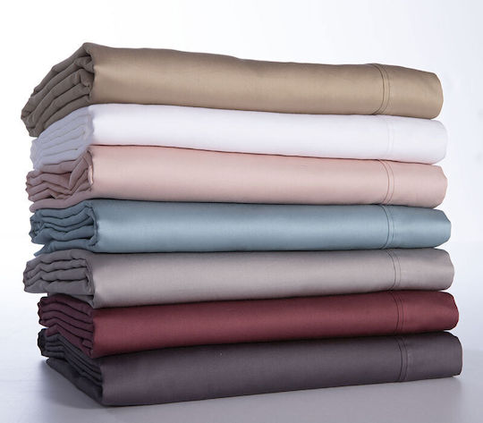 Nef-Nef Homeware Elements Σεντόνι Υπέρδιπλο με Λάστιχο 160x200+35εκ. Grey