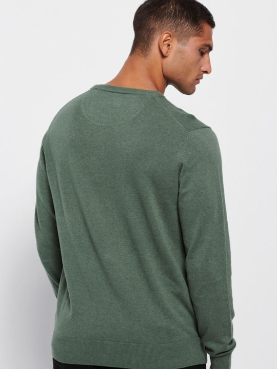 Garage Fifty5 Men's Long Sleeve Sweater Olive Green Mel