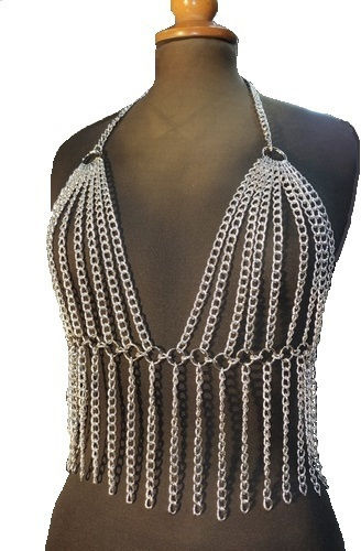 Sexy Dessous-Set Bustier mit String-Rock Silber 2002235
