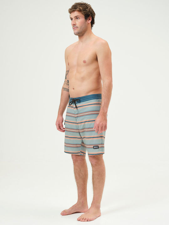 Men's Swimwear Bermuda Multicolour Striped
