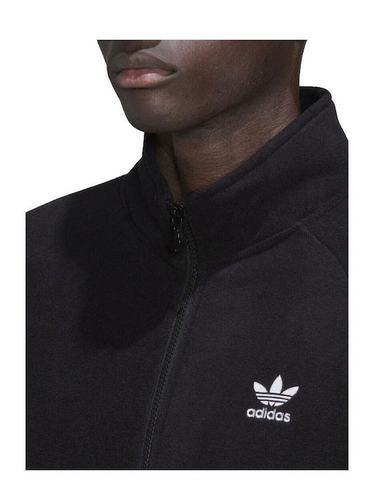 Adidas Reachout Ανδρική Ζακέτα Fleece με Φερμουάρ Μαύρη