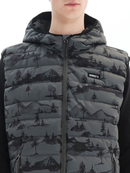 Sleeveless Winter Jacket Puffer Olive