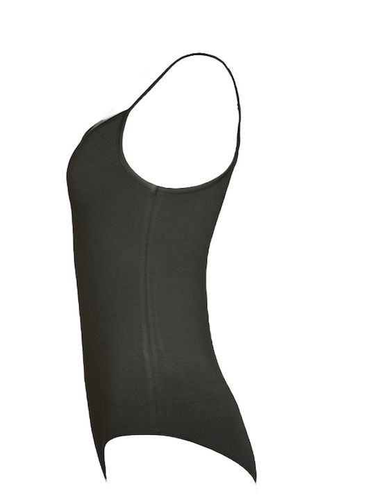 Lingerie Spaghetti Strap String Bodysuit Green