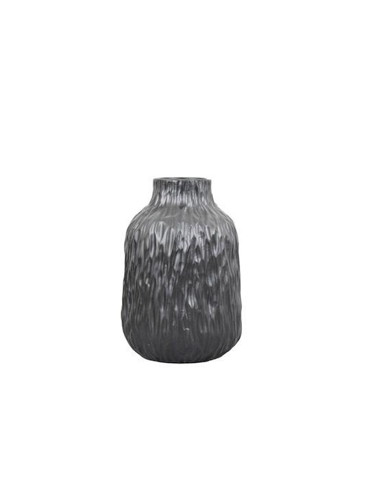 Lalos Vază Decorativă Ceramică Negru 17.5x17.5x25.5cm 1buc