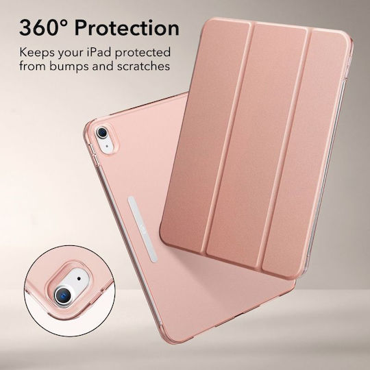 ESR Ascend Trifold Flip Cover Δερματίνης / Σιλικόνης Ροζ Χρυσό (iPad 2022 10.9'')