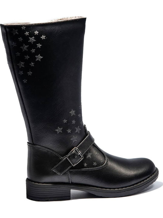 Kids Boots with Zipper Black