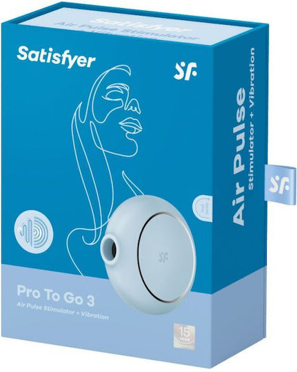 Satisfyer Pro To Go 3 Air Pulse Stimulator & Vibrator Blue