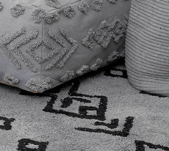 Palamaiki Ridel Χαλί Ορθογώνιο Grey 60x140cm