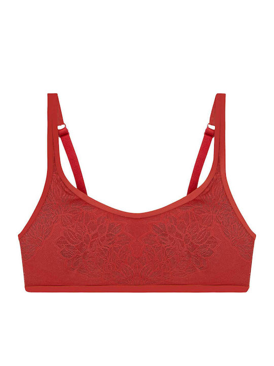 Fit Smart P EX Frauen Sport-BH Rot mit Polsterung