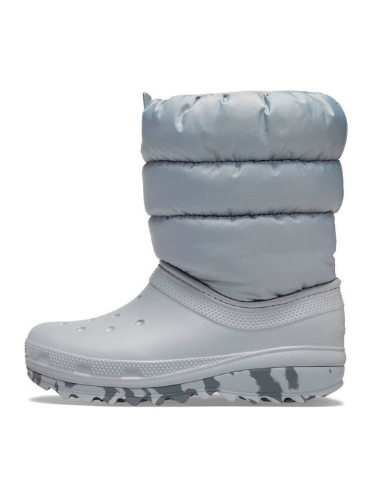 Classic Neo Puff Kids Snow Boots Gray
