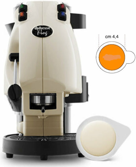 Didiesse Frog Revolution Pod Coffee Machine E.S.E. Pod Pressure 15bar Avorio