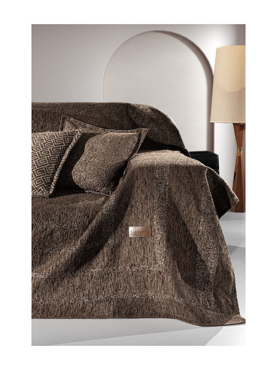Guy Laroche Victor Ριχτάρι Πολυθρόνας Chenille 150x180εκ. Wenge 1133030222032