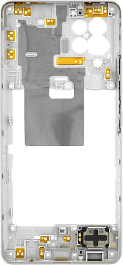 Samsung Μεσαίο Πλαίσιο Λευκό για Galaxy A42