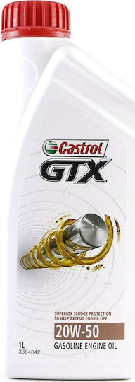 Castrol GTX Semi-Synthetic Car Oil 20W-50 1lt