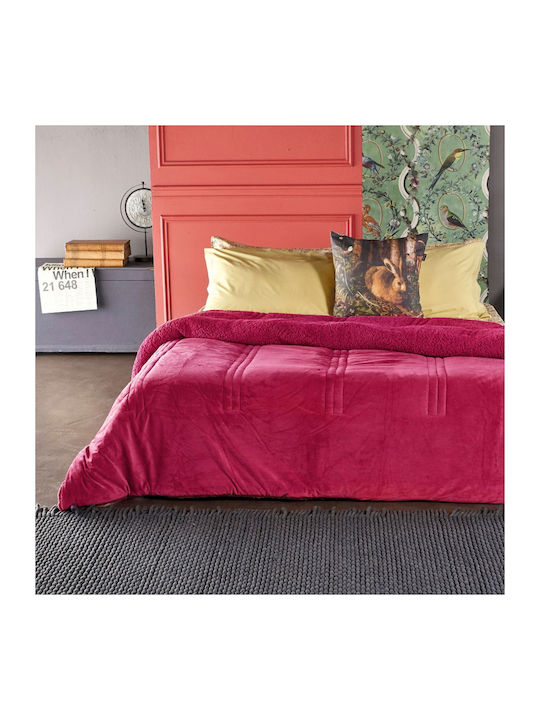 Kentia Duvet Cover Queen 220x240cm Notturno 1840 Bordeaux