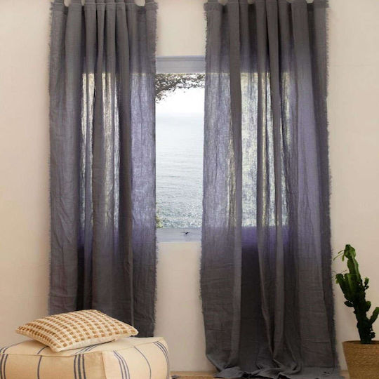 Calma House Fray με Τιράντες Blue 140x280εκ.