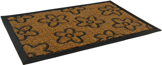 Viosarp Covor de Intrare Antiderapant Floral Maro 40x60buc