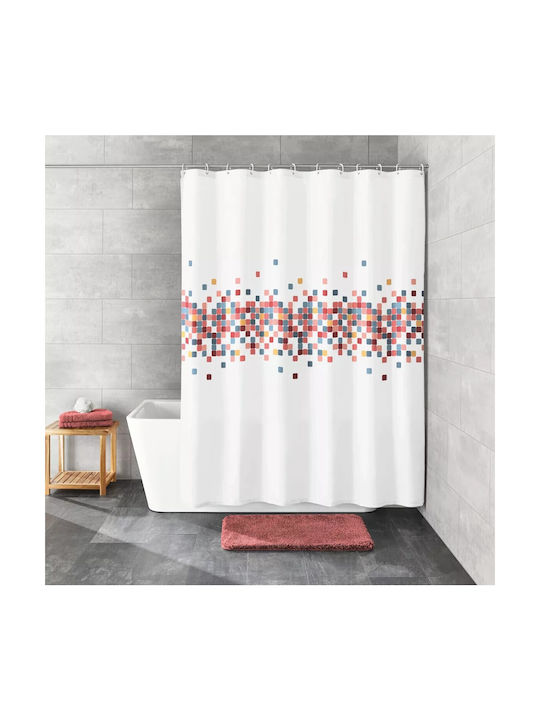 Kleine Wolke Cora Duschvorhang Stoff 180x200cm Mehrfarbig