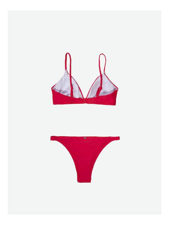 Bikini Set Triangle With Removable Padding Orange