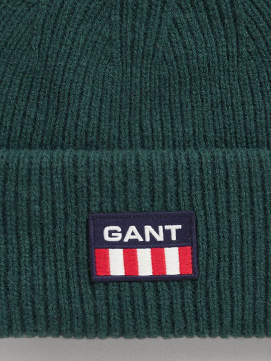 Ribbed Beanie Cap Green