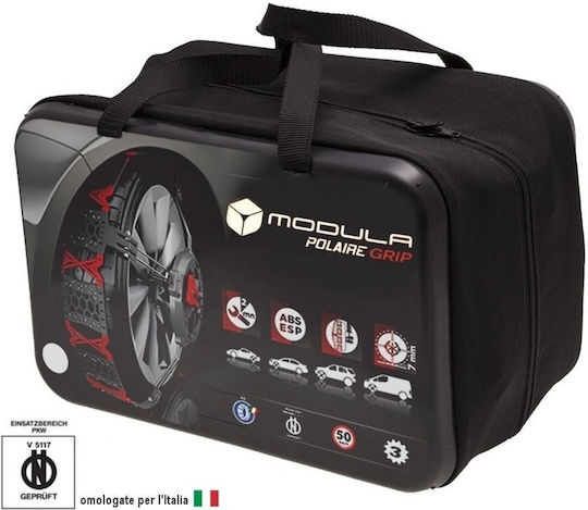 Modula Grip System T7 70 Χιονοαλυσίδες Τύπου Αράχνης Πάχους 7mm Επιβατικού & 4x4 Αυτοκινήτου 2τμχ