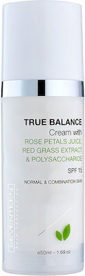 Seventeen True Balance Restoring , Αnti-aging & Moisturizing Day Cream Suitable for Normal/Combination Skin 15SPF 25ml