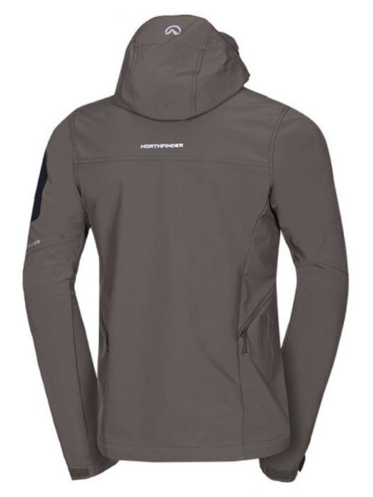 Χειμωνιάτικο Μπουφάν Softshell Αδιάβροχο και Αντιανεμικό Χακί