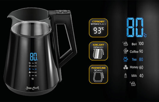 Sam Cook PSC-111/B Reisekessel 1.7Es 1700W Schwarz