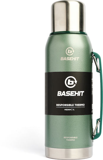 Emerson Recyclable Stainless Steel Thermos Bottle BPA Free 1lt Green