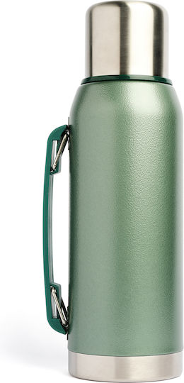 Emerson Recyclable Stainless Steel Thermos Bottle BPA Free 1lt Green