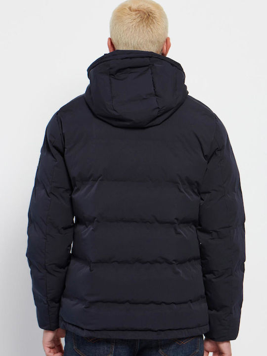 Χειμωνιάτικο Μπουφάν Puffer Navy Μπλε