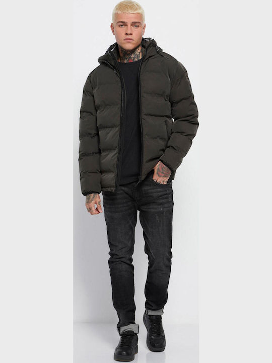 Χειμωνιάτικο Μπουφάν Puffer Χακί