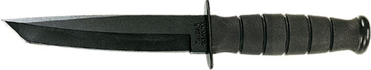 Ka-Bar Short Μαχαίρι Επιβίωσης Black Tanto σε Δερμάτινη Θήκη