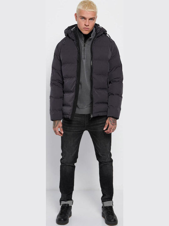 Χειμωνιάτικο Μπουφάν Puffer Anthracite