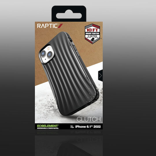 X-Doria Raptic Clutch Back Cover Πλαστικό / Σιλικόνης Μαύρο (iPhone 14)