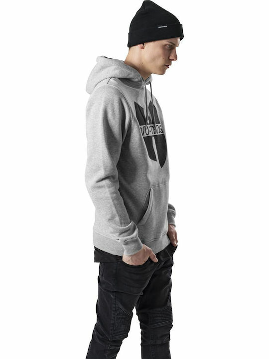 WU001 Φούτερ με Κουκούλα Heather Grey