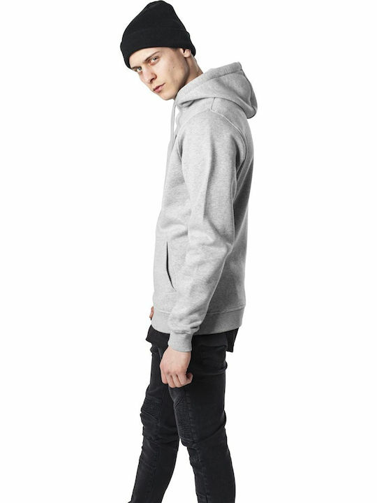 WU001 Φούτερ με Κουκούλα Heather Grey